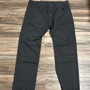 Levis 505 Straight Regular Fit Gray Denim Jeans Mens Sz 38x32 Grunge Dad Casual